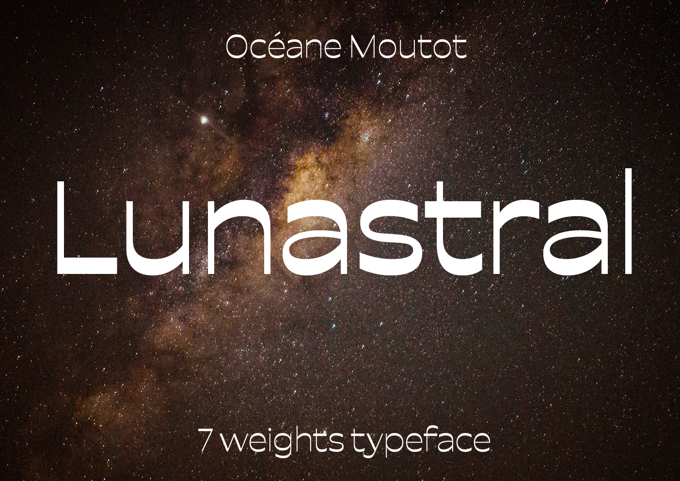 visuel de la typographie lunastral