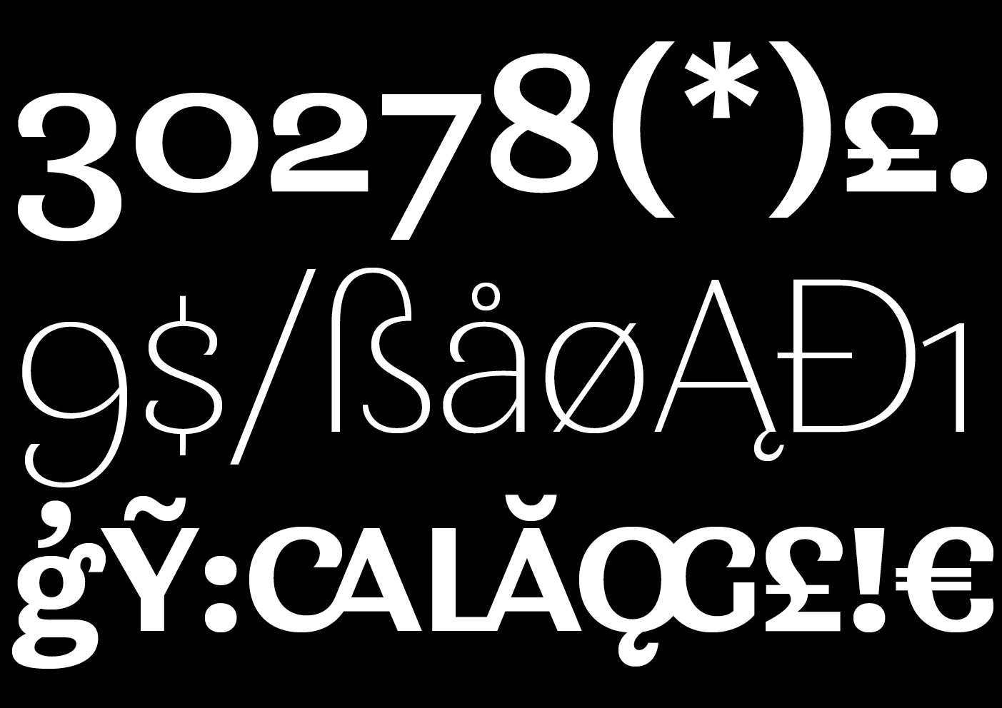 Visuel de la typographie Minaya